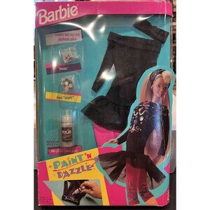 Vintage 1993 Barbie Mattel Paint n Dazzle RARE Sealed
